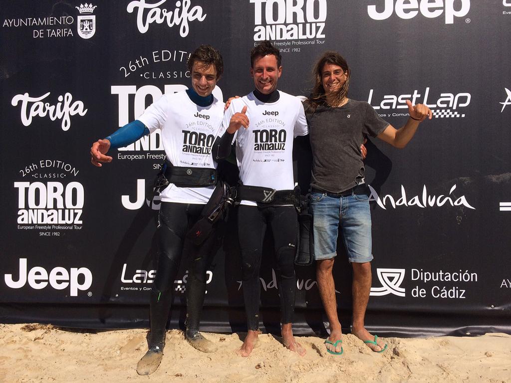 Top 3 of the first single elimination - EFPT Toro Andaluz © Alfonso Gamaza
